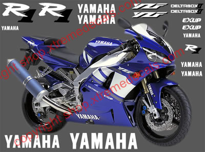 Yamaha R1 2001 Logo kit for Blue bike